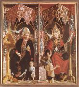 PACHER, Michael St Augustine and St Gregory (mk08) painting